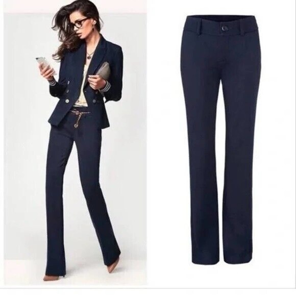 NWT Cabi Top Notch Trouser Pants 3202 Navy Women's Size 10 Long Tall H14662 - Picture 11 of 11